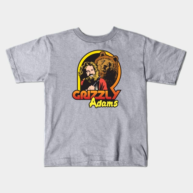 Grizzly Adams Kids T-Shirt by Chewbaccadoll